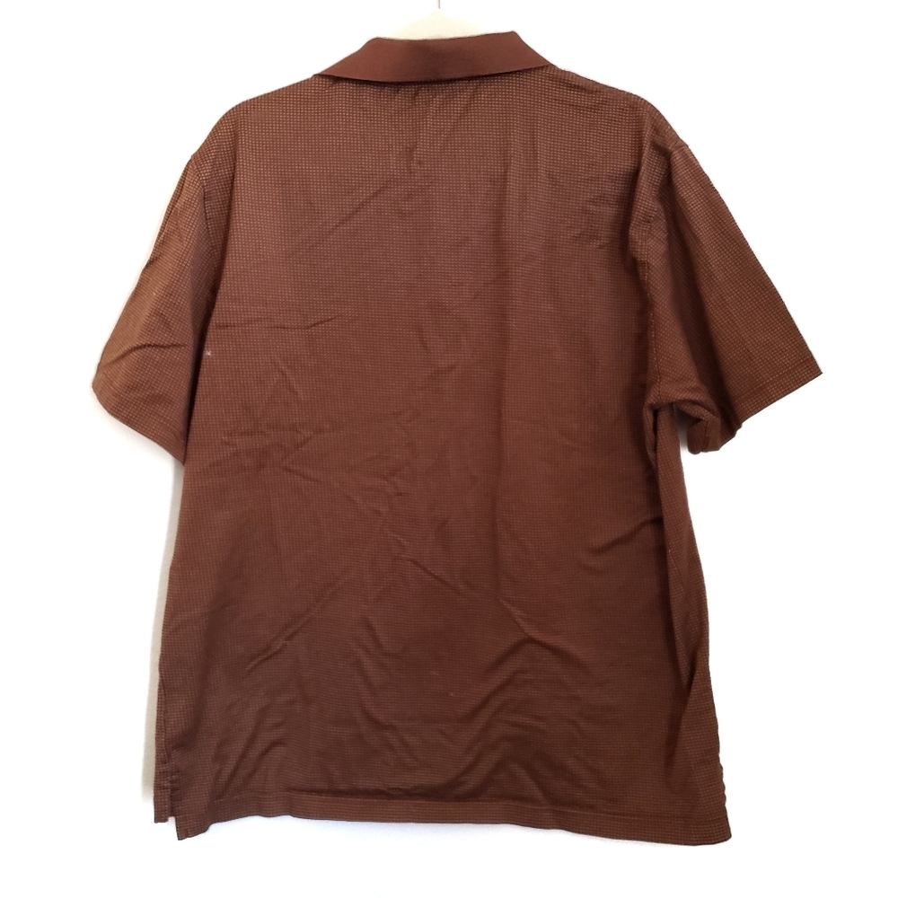 Carnoustie Shirt Mens XL Brown Polo Short Sleeve - Picture 3 of 5